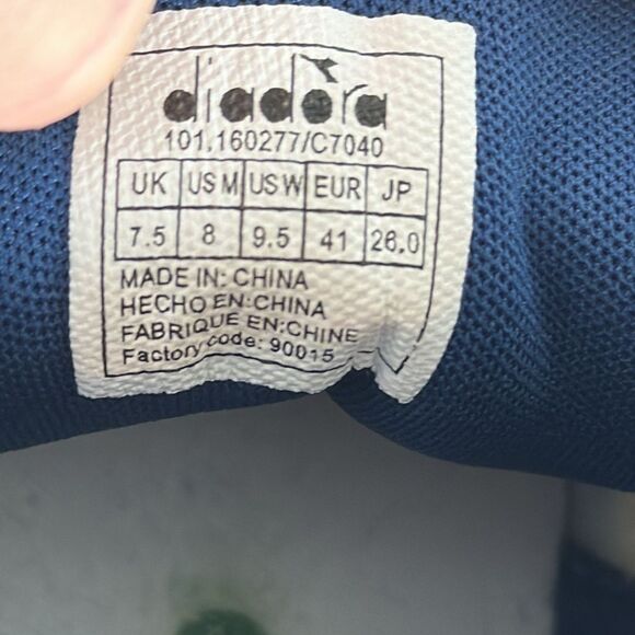 Diadora Game White Leather High Top Sneakers Sz 8 - Picture 5 of 6